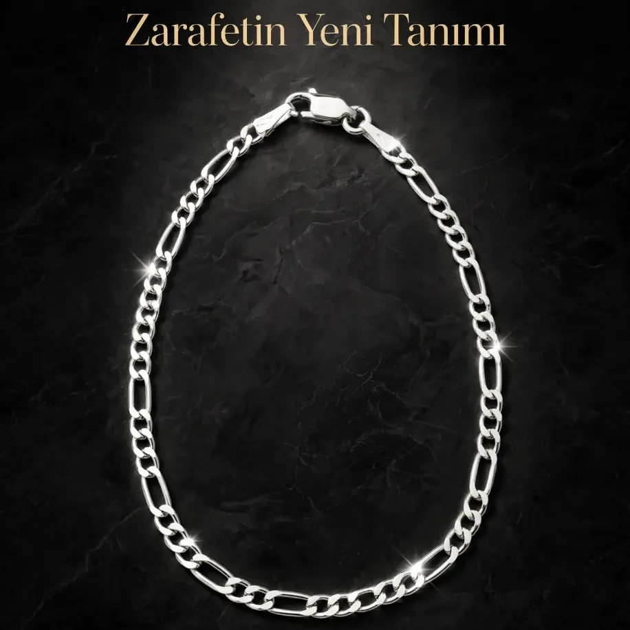 Figaro gümüş bileklik - Görsel 2